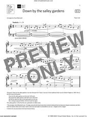 Cover icon of Down by the salley gardens (Grade 1, list B3, from the ABRSM Piano Syllabus 2021 and 2022) sheet music for piano solo by Trad. Irish and David Blackwell, classical score, intermediate skill level