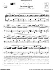 Cover icon of Snurretoppen (Grade 6, list A3, from the ABRSM Piano Syllabus 2021 and 2022) sheet music for piano solo by Carl Nielsen, classical score, intermediate skill level