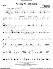 Cover icon of As Long As I'm Singing (arr. Kirby Shaw) sheet music for orchestra/band (drums) by Bobby Darin and Kirby Shaw, intermediate skill level