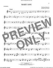 Cover icon of Mary Ann sheet music for Marimba Solo by Roaring Lion and Rafael De Leon, intermediate skill level