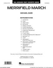 Cover icon of Merrifield March (COMPLETE) sheet music for concert band by Michael Oare, intermediate skill level