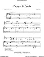 Cover icon of Prayer of St. Francis (Medium Voice) sheet music for voice and piano (Medium ) by Allen Pote and St. Francis of Assisi, intermediate skill level