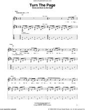 Cover icon of Turn The Page sheet music for guitar (tablature, play-along) by Bob Seger and Metallica, intermediate skill level