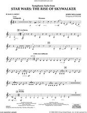 Cover icon of Symphonic Suite from Star Wars: The Rise of Skywalker (arr. Bocook) sheet music for concert band (Bb bass clarinet) by John Williams and Jay Bocook, intermediate skill level