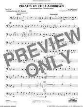 Cover icon of Pirates of the Caribbean (from The Curse of the Black Pearl) sheet music for concert band (trombone/bar. b.c./bsn.) by Klaus Badelt and Michael Sweeney, intermediate skill level