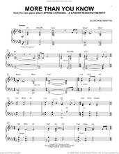 Cover icon of More Than You Know sheet music for piano solo by George Winston, intermediate skill level