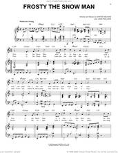 Cover icon of Frosty The Snow Man [Jazz Version] (arr. Brent Edstrom) sheet music for voice and piano (High Voice) by Steve Nelson, Brent Edstrom and Jack Rollins, intermediate skill level