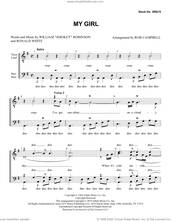 Cover icon of My Girl (arr. Rob Campbell) sheet music for choir (TTBB: tenor, bass) by William 'Smokey' Robinson, Rob Campbell and Ronald White, intermediate skill level