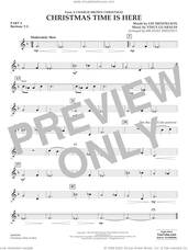 Cover icon of Christmas Time Is Here (arr. Michael Sweeney) sheet music for concert band (pt.4 - baritone t.c.) by Vince Guaraldi, Michael Sweeney and Lee Mendelson, intermediate skill level