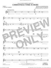 Cover icon of Christmas Time Is Here (arr. Michael Sweeney) sheet music for concert band (pt.4 - Eb baritone saxophone) by Vince Guaraldi, Michael Sweeney and Lee Mendelson, intermediate skill level