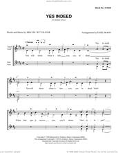 Cover icon of Yes Indeed (arr. Earl Moon) sheet music for choir (SSAA: soprano, alto) by Sy Oliver and Earl Moon, intermediate skill level