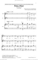 Cover icon of Peter, Peter (from Peter Pan Suite) (arr. Emily Crocker) sheet music for choir (SA) by Leonard Bernstein and Emily Crocker, intermediate skill level
