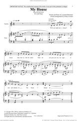 Cover icon of My House (from Peter Pan Suite) (arr. Emily Crocker) sheet music for choir (SA) by Leonard Bernstein and Emily Crocker, intermediate skill level