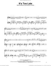 Cover icon of It's Too Late sheet music for guitar solo by Carole King, Charles Duncan and Toni Stern, intermediate skill level