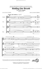 Cover icon of Holding Our Breath sheet music for choir (SATB: soprano, alto, tenor, bass) by Julie Flanders and Carlos Cordero, Carlos Cordero and Julie Flanders, intermediate skill level