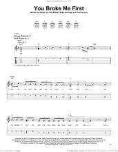 Cover icon of You Broke Me First sheet music for guitar solo (easy tablature) by Tate McRae, Blake Harnage and Victoria Zaro, easy guitar (easy tablature)