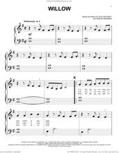 Cover icon of willow sheet music for piano solo (big note book) by Taylor Swift and Aaron Dessner, easy piano (big note book)