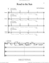Cover icon of Road To The Sun sheet music for chamber ensemble (Transcribed Score) by Pat Metheny, intermediate skill level