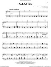 Cover icon of All Of Me [Classical version] sheet music for piano solo by John Legend, John Stephens and Toby Gad, intermediate skill level