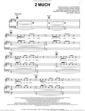 Cover icon of 2 Much sheet music for voice, piano or guitar by Justin Bieber, Alexander Izquierdo, Freddy Wexler, Gian Stone, Gregory Hein, Joshua Gudwin, Martin Luther King Jr. and Sonny Moore, intermediate skill level