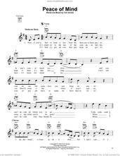Cover icon of Peace Of Mind sheet music for ukulele by Boston and Tom Scholz, intermediate skill level