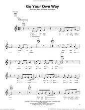 Cover icon of Go Your Own Way sheet music for ukulele by Fleetwood Mac and Lindsey Buckingham, intermediate skill level