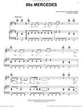 Cover icon of 80s Mercedes sheet music for voice, piano or guitar by Maren Morris and Michael Busbee, intermediate skill level