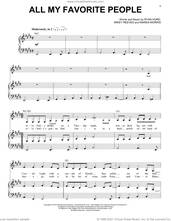 Cover icon of All My Favorite People (feat. Brothers Osborne) sheet music for voice, piano or guitar by Maren Morris, Mikey Reeves and Ryan Hurd, intermediate skill level