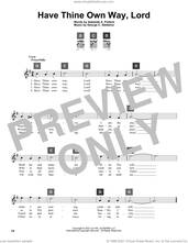 Cover icon of Have Thine Own Way, Lord sheet music for guitar solo (ChordBuddy system) by George C. Stebbins, Travis Perry and Adelaide A. Pollard, intermediate guitar (ChordBuddy system)