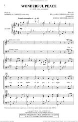 Cover icon of Wonderful Peace (arr. Joshua Metzger) sheet music for choir (SATB: soprano, alto, tenor, bass) by Warren D. Cornell and William G. Cooper, Joshua Metzger, William G. Cooper and Warren D. Cornell, intermediate skill level