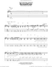Cover icon of Screwdriver sheet music for guitar (tablature) by The White Stripes and Jack White, intermediate skill level