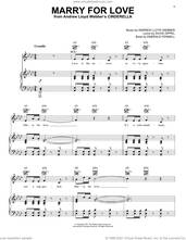 Cover icon of Marry For Love (from Andrew Lloyd Webber's Cinderella) sheet music for voice, piano or guitar by Andrew Lloyd Webber, David Zippel and Emerald Fennell, intermediate skill level