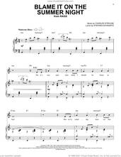 Cover icon of Blame It On The Summer Night (from Rags: The Musical) sheet music for voice and piano by Stephen Schwartz & Charles Strouse, Charles Strouse and Stephen Schwartz, intermediate skill level