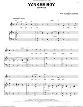 Cover icon of Yankee Boy (from Rags: The Musical) sheet music for voice and piano by Stephen Schwartz & Charles Strouse, Charles Strouse and Stephen Schwartz, intermediate skill level