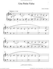 Cover icon of Une Petite Valse sheet music for piano solo (elementary) by Dennis Alexander, beginner piano (elementary)