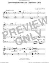 Cover icon of Sometimes I Feel Like A Motherless Child (arr. Artina McCain) sheet music for piano solo (elementary)  and Artina McCain, beginner piano (elementary)
