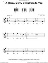 Cover icon of A Merry, Merry Christmas To You sheet music for piano solo by Johnny Marks, beginner skill level