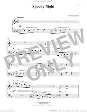 Cover icon of Spooky Night sheet music for piano solo (elementary) by William Gillock, beginner piano (elementary)