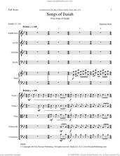 Cover icon of Songs of Isaiah (Full Score) sheet music for orchestra/band (full score) by Sanford Dole, intermediate skill level