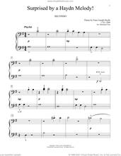 Cover icon of Surprised By A Haydn Melody! sheet music for piano four hands by Franz Joseph Haydn, Bradley Beckman and Carolyn True, classical score, intermediate skill level