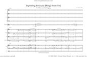 Cover icon of Expecting The Main Things From You (SATB and Ensemble) sheet music for orchestra/band (full score) by Nico Muhly, classical score, intermediate skill level