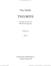 Cover icon of Two Boys sheet music for voice and piano by Nico Muhly and Craig Lucas, classical score, intermediate skill level