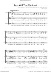 Cover icon of Love Will Tear Us Apart (arr. Dom Stichbury) sheet music for choir (SAB: soprano, alto, bass) by Joy Division, Dom Stichbury, Bernard Sumner, Ian Curtis, Peter Hook and Stephen Morris, intermediate skill level