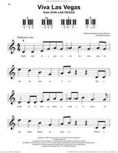 Cover icon of Viva Las Vegas sheet music for piano solo by Elvis Presley, Doc Pomus and Mort Shuman, beginner skill level