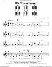 Cover icon of It's Now Or Never sheet music for piano solo by Elvis Presley, Aaron Schroeder and Wally Gold, beginner skill level