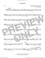 Cover icon of Clocks sheet music for Tuba Solo (tuba) by Coldplay, Chris Martin, Guy Berryman, Jon Buckland and Will Champion, intermediate skill level