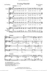 Cover icon of Evening Waterfall sheet music for choir (SATB: soprano, alto, tenor, bass) by Russell Horton, Harold Rosenbaum and Carl Sandburg, intermediate skill level