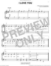 Cover icon of I Love You (from Barney) sheet music for piano solo by Lee Bernstein and Miscellaneous, easy skill level