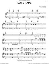 Cover icon of Date Rape sheet music for voice, piano or guitar by Sublime and Brad Nowell, intermediate skill level