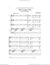 Cover icon of She Lingers On sheet music for choir (SSA: soprano, alto) by Zanaida Robles and David V. Montoya, intermediate skill level